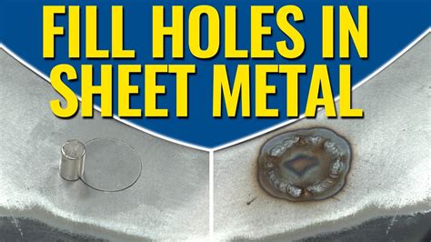 patching sheet metal holes|filling small holes in metal.